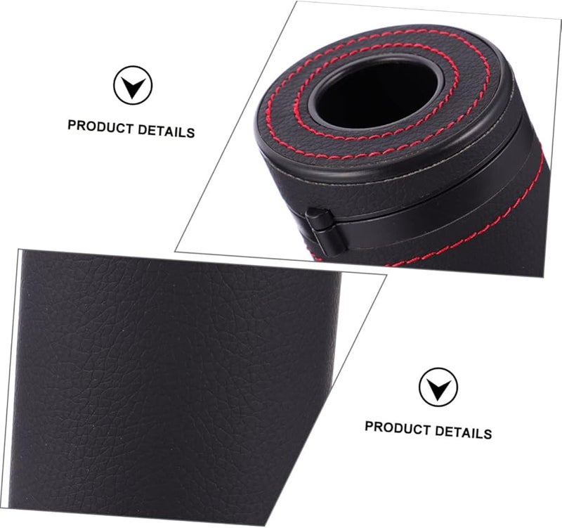 حامل مناديل السيارات الأسود متعدد الوظائف صندوق موزع المناشف الورقية للمركبة - Image 4